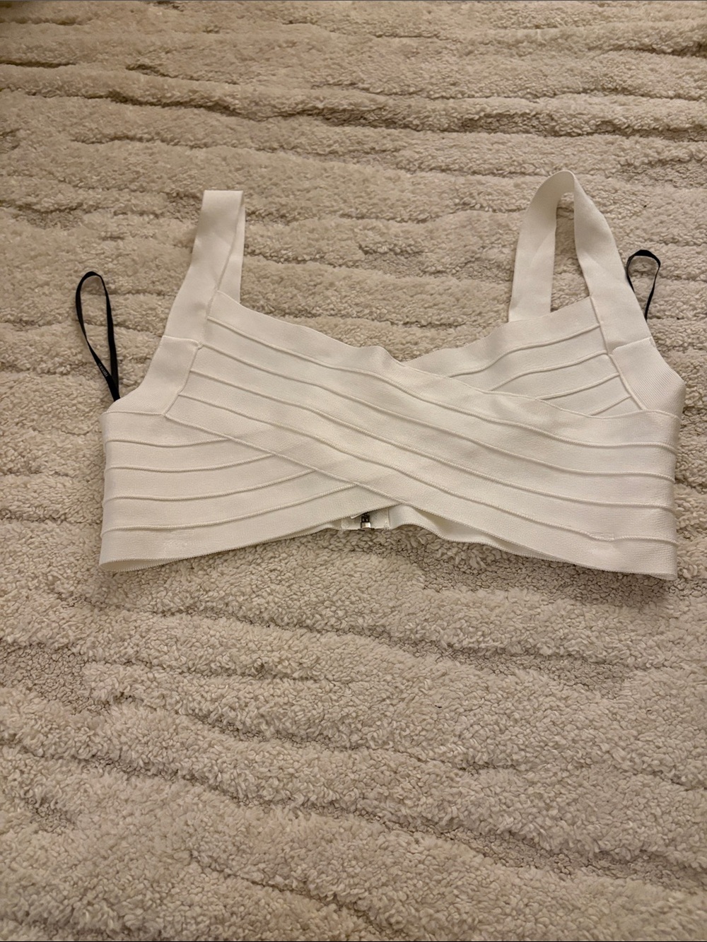 Herve Leger x Forever 21 White Bandage Crop Top
